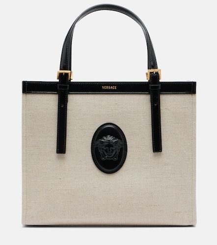 Shopper Rivière Small in canvas - Versace - Modalova