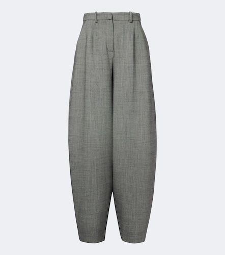 Herringbone wool-blend barrel-leg pants - Magda Butrym - Modalova