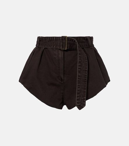 Belted cotton canvas shorts - Magda Butrym - Modalova