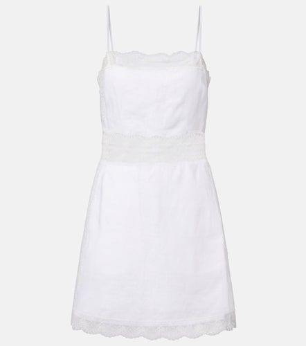 Amalina lace-trimmed linen minidress - Staud - Modalova