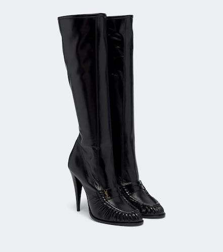 Botas altas Le Loafer Cassandre de piel - Saint Laurent - Modalova