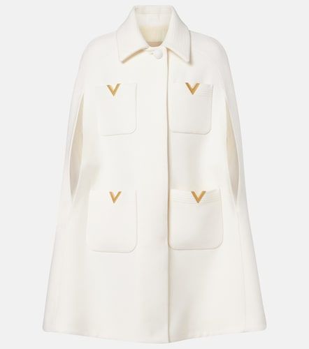 Capa de lana con VLogo - Valentino Garavani - Modalova