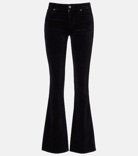 Mid-Rise-Schlaghose Leggy Bootcut aus Samt - 7 For All Mankind - Modalova