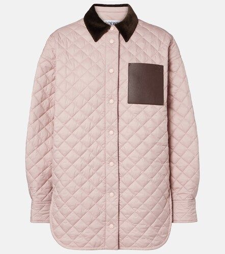 Loewe Steppjacke Anagram mit Leder - Loewe - Modalova