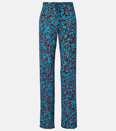 Printed wide-leg pants - Dries Van Noten - Modalova