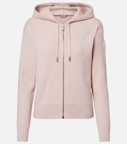 Cárdigan de lana y cachemir con capucha - Moncler - Modalova