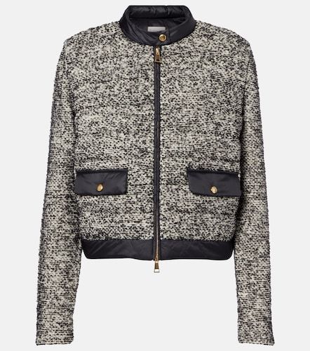 Down-paneled wool-blend jacket - Moncler - Modalova