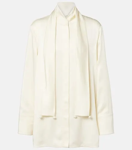 Camicia in raso con foulard - Jil Sander - Modalova
