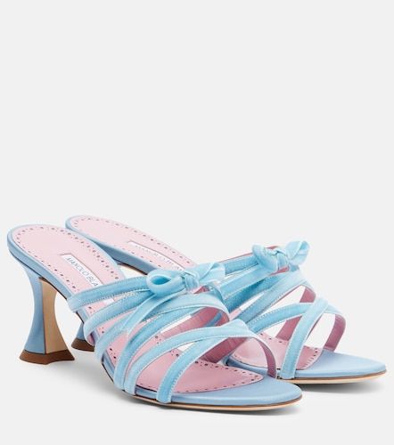 Mules Clementel 70 de terciopelo - Manolo Blahnik - Modalova