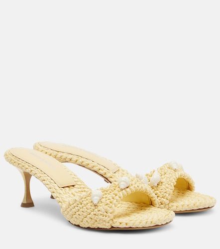 Embellished crochet mules - Mach & Mach - Modalova