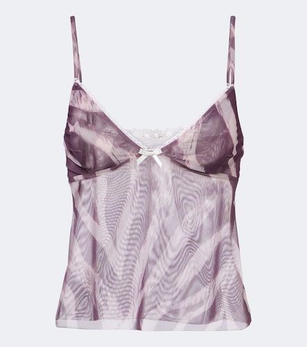 Solay sheer lace-trimmed printed top - Bananhot - Modalova