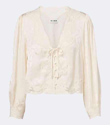 Blusa Tove de satén floral bordada - Rixo - Modalova