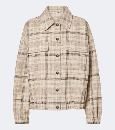 Chaqueta en mezcla de algodón a cuadros - Brunello Cucinelli - Modalova