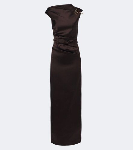 Vestido de cóctel Elegante de satén fruncido - Max Mara - Modalova