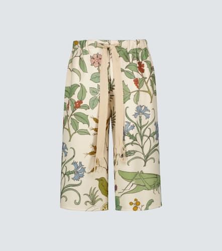 Floral printed drawstring shorts - Loewe - Modalova