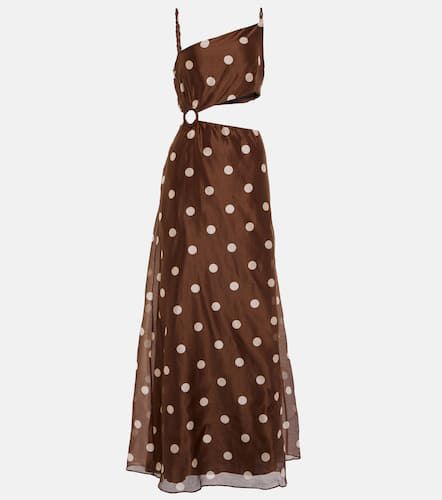 Vivi polka-dot cotton and silk maxi dress - SIR - Modalova