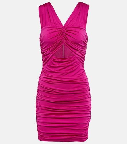 Vestido corto fruncido con aberturas - LoveShackFancy - Modalova