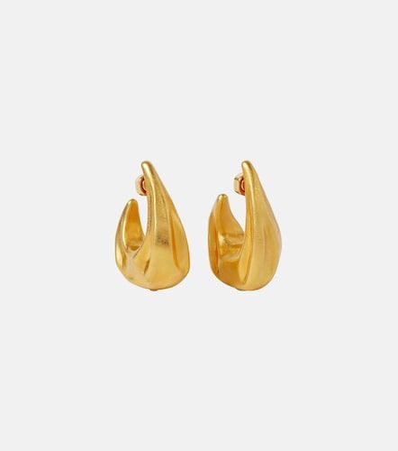 Pendientes de aro Olivia Medium chapados en oro - Khaite - Modalova