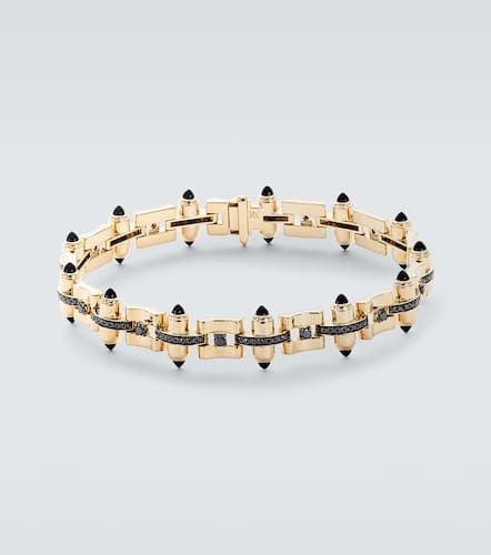 Celeste 14kt link bracelet with diamonds and onyx - Rainbow K - Modalova