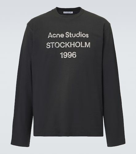 Logo distressed jersey T-shirt - Acne Studios - Modalova
