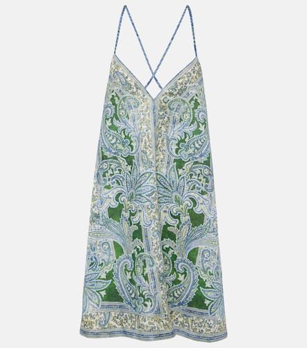 Ottie Swing paisley linen minidress - Zimmermann - Modalova