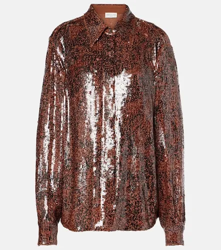 Camicia con paillettes - Dries Van Noten - Modalova