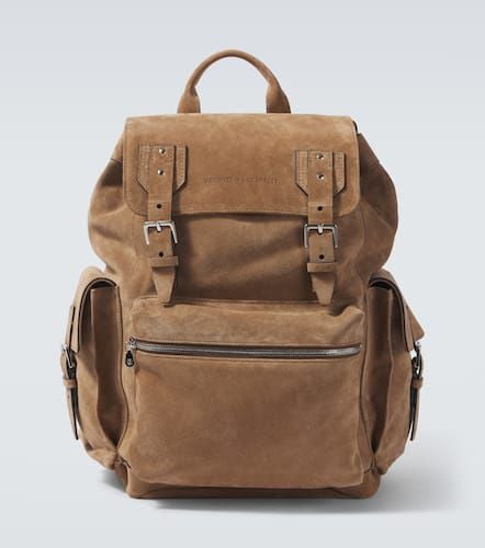 City suede backpack - Brunello Cucinelli - Modalova