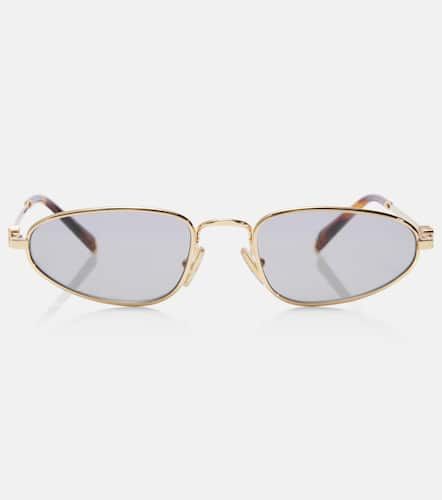 Miu Miu Logo oval sunglasses - Miu Miu - Modalova