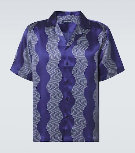 Camicia bowling Roberto in seta con stampa - Frescobol Carioca - Modalova