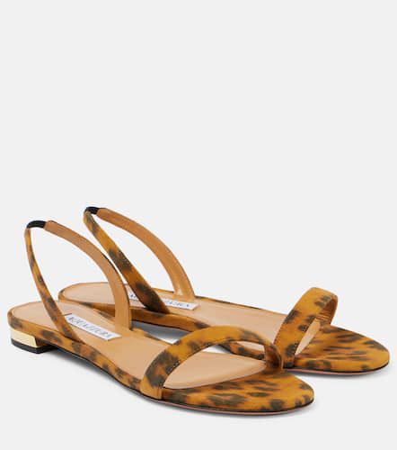 So Nude leopard-print suede sandals - Aquazzura - Modalova