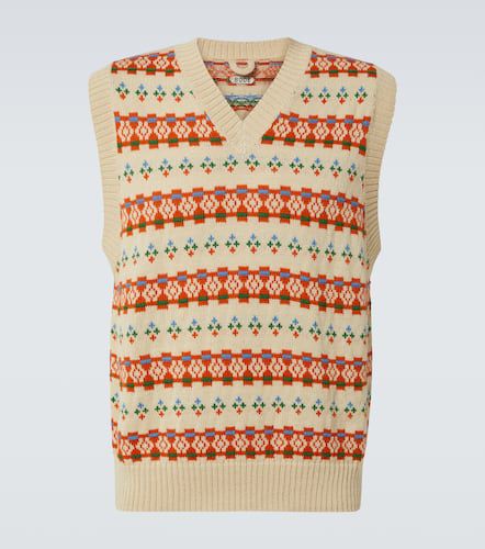 Fauna alpaca jacquard sweater vest - Bode - Modalova