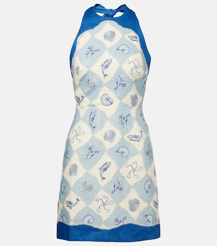 Alemais Pia printed linen minidress - Alemais - Modalova