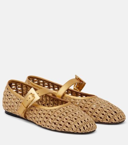 Sveva raffia Mary Jane flats - Paris Texas - Modalova
