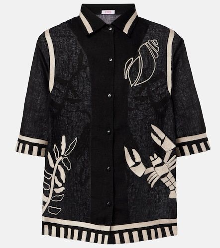 Eres Camisa Crab de lino bordada - Eres - Modalova