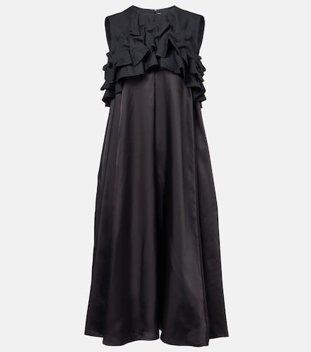 Ruffled wool midi dress - Noir Kei Ninomiya - Modalova