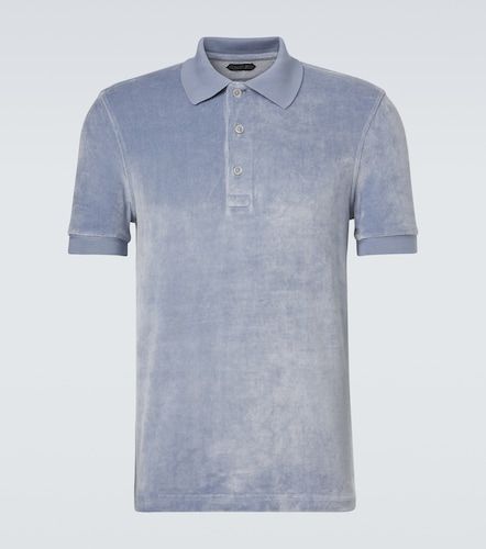 Tom Ford Polohemd aus Samt - Tom Ford - Modalova