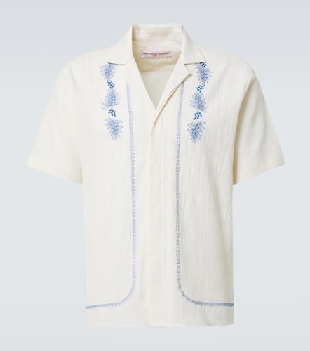 Maitan embroidered cotton bowling shirt - Orlebar Brown - Modalova