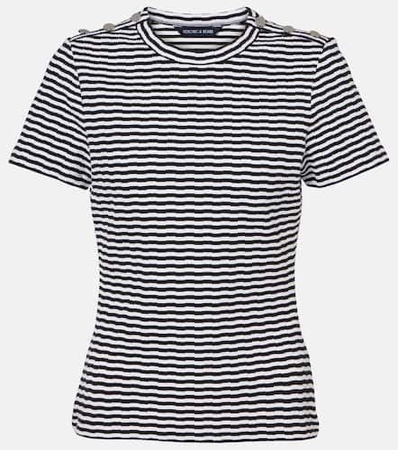 Draya striped cotton-blend T-shirt - Veronica Beard - Modalova