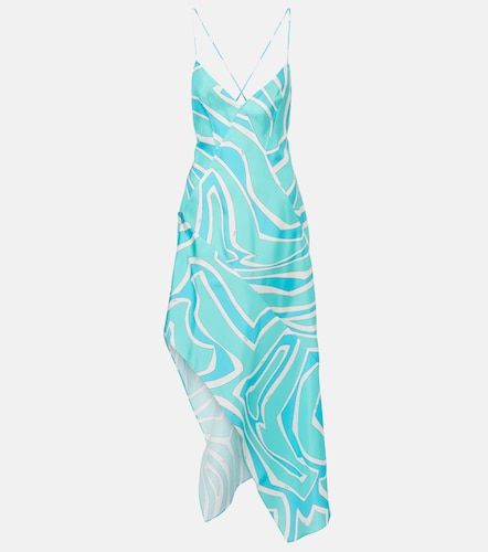 Vestido midi Labirinto de sarga de seda - Pucci - Modalova