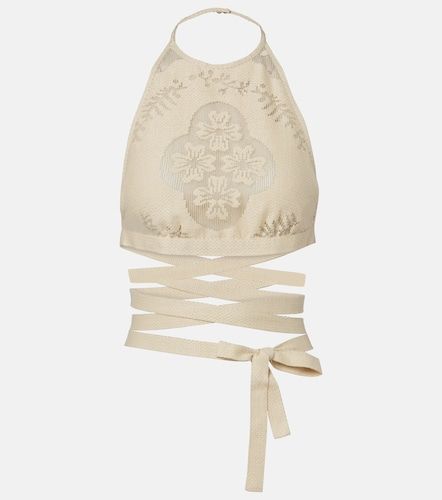 Top cropped in misto cotone - Valentino Garavani - Modalova