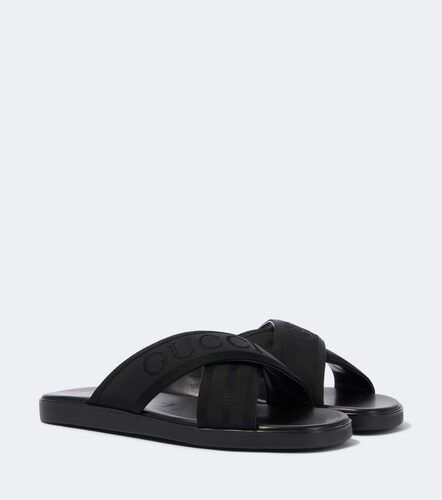 Sandalias de jacquard con logo - Gucci - Modalova
