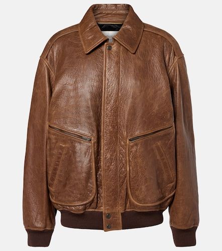 Chaqueta acolcahda de piel - Saint Laurent - Modalova