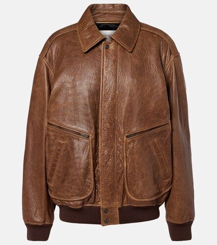 Giacca blouson in pelle imbottita - Saint Laurent - Modalova