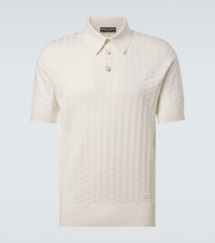 Dolce&Gabbana Polohemd DG aus Seide - Dolce&Gabbana - Modalova