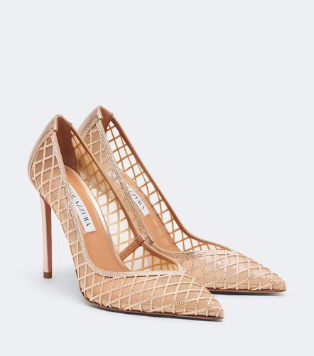 Pumps Lumiere in mesh e pelle - Aquazzura - Modalova