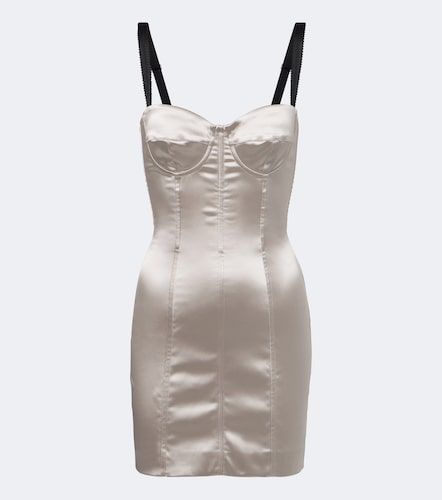 Korsettkleid aus Satin - Dolce&Gabbana - Modalova
