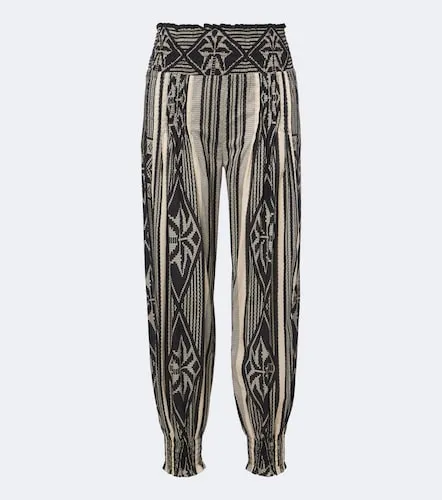 Pantalones globo de algodón estampados - Johanna Ortiz - Modalova