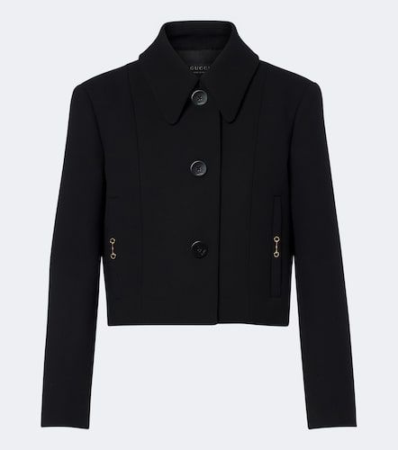 Chaqueta de crepé de lana con Horsebit - Gucci - Modalova