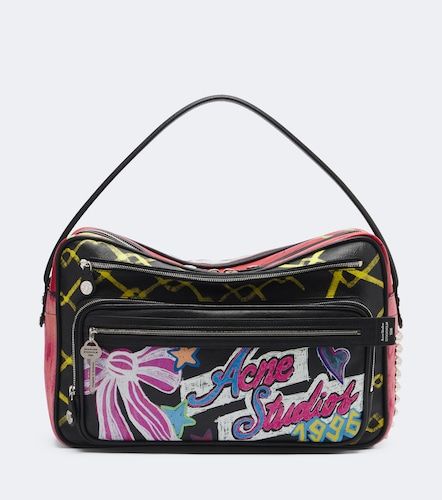 Bedruckte Schultertasche Camero Camera aus Leder - Acne Studios - Modalova