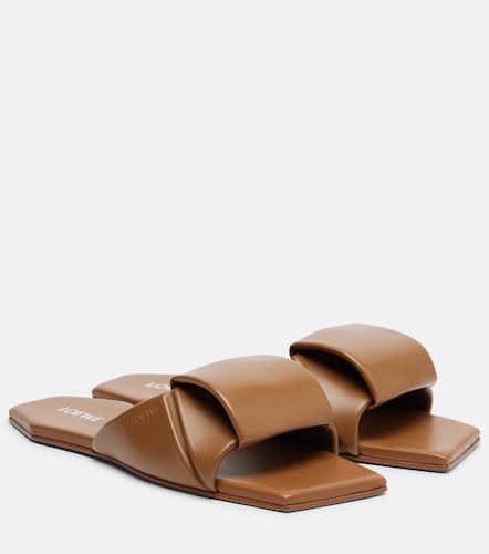 Loewe Origami leather slides - Loewe - Modalova